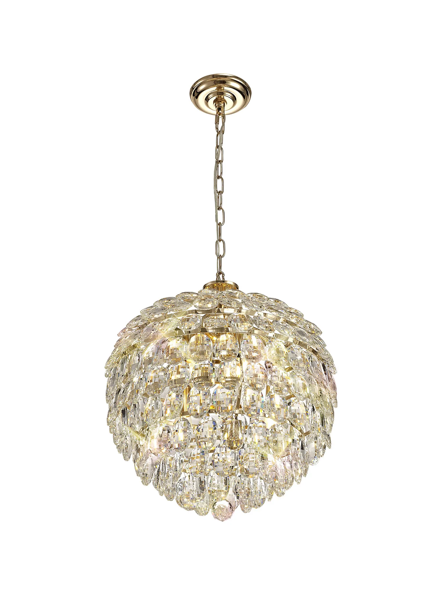 IL32804  Coniston Pendant 6 Light French Gold